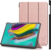 Hoes geschikt voor Samsung Galaxy Tab S5e - Smart Book Case Hoesje - iCall - Roségoud