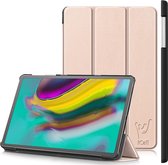 Hoes geschikt voor Samsung Galaxy Tab S5e - Smart Book Case Hoesje - iCall - Goud