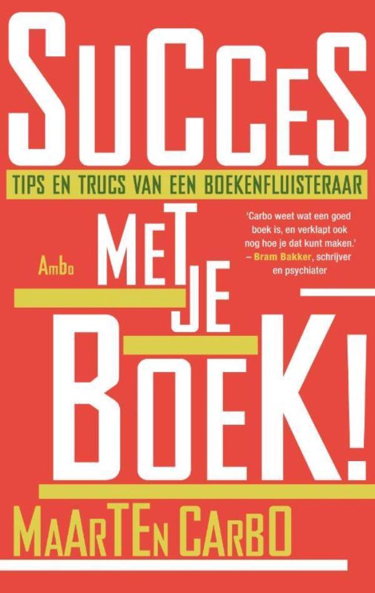 Omslag van Succes met je boek!