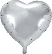 Ballon aluminium coeur argent