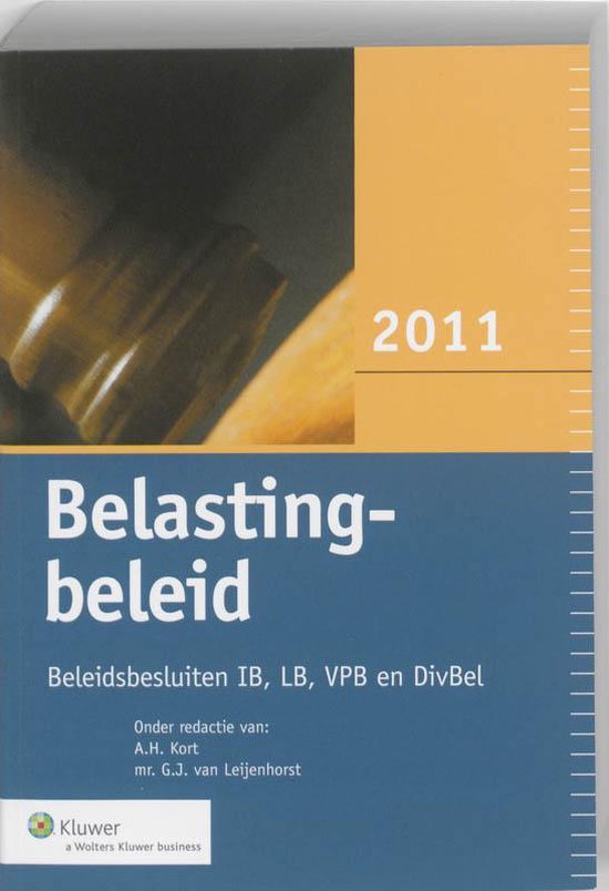 Pocket Belastingbeleid / 2011 - cover