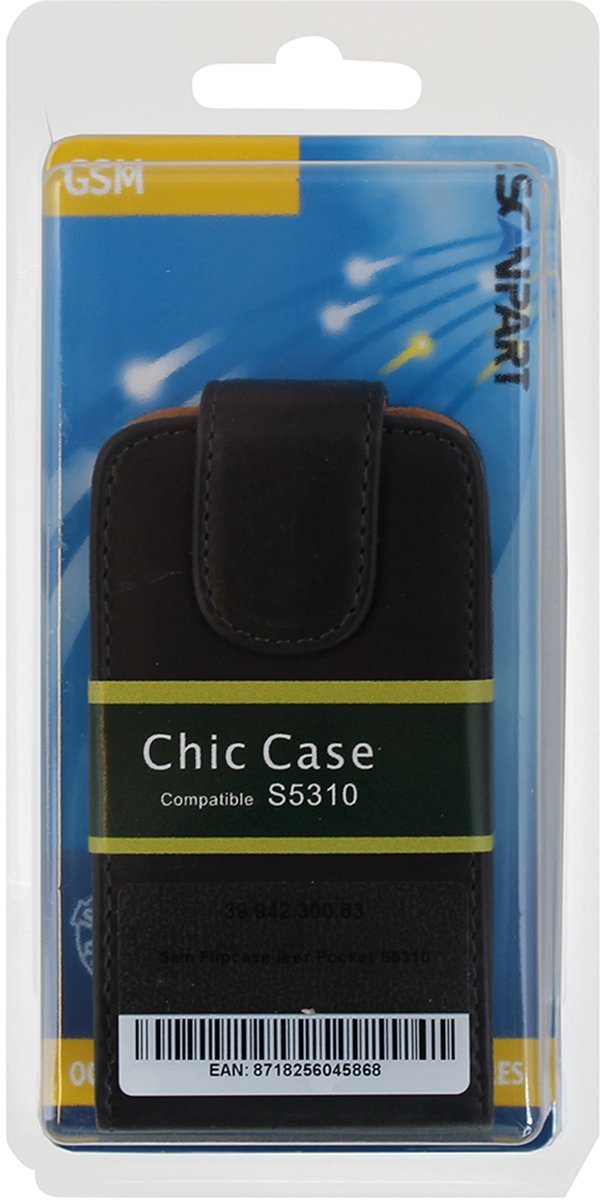 Xccess Leather Flip Case Samsung S5310 Galaxy Pocket Neo Black