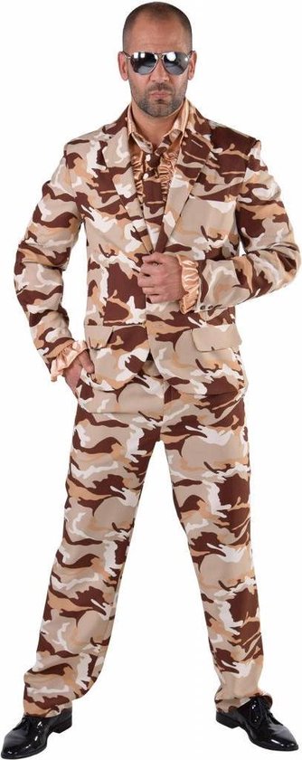 Camouflage pak heren - Carnaval kostuum mannen maat L