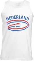Witte heren tanktop Nederland 2XL