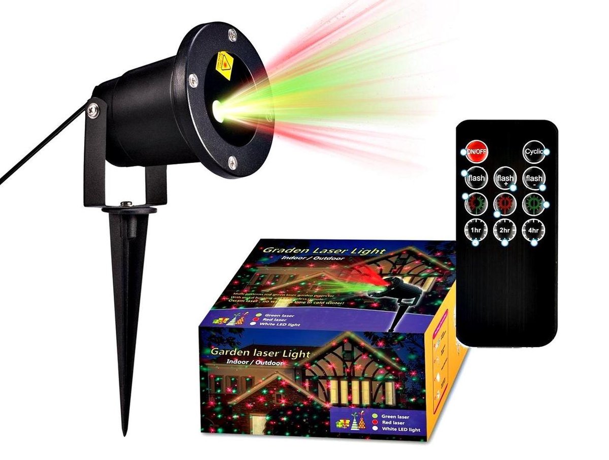 Star Shower Motion Projector + Remote Kerst projector