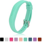 Siliconen sportbandjes voor de Fitbit Flex 2 met gespsluiting - Turquoise / Mint