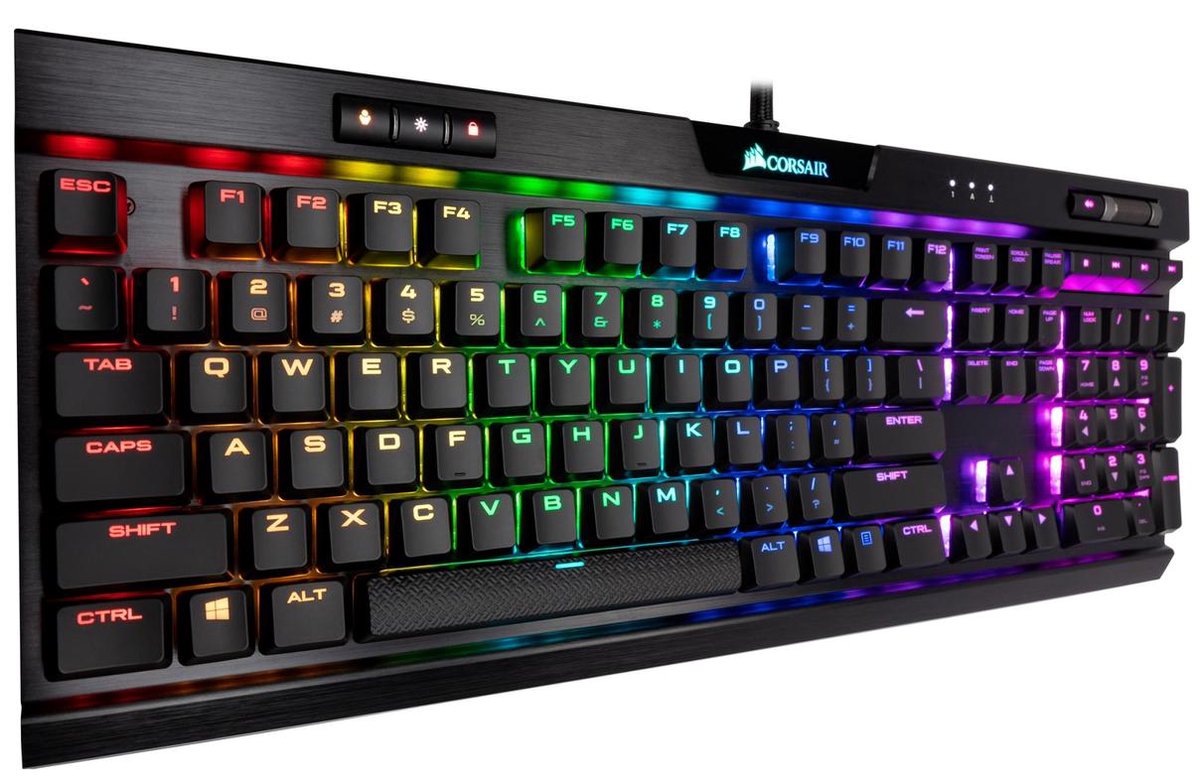 Clavier de jeu mécanique Corsair K70 RGB MK.2 RAPIDFIRE (vitesse Cherr