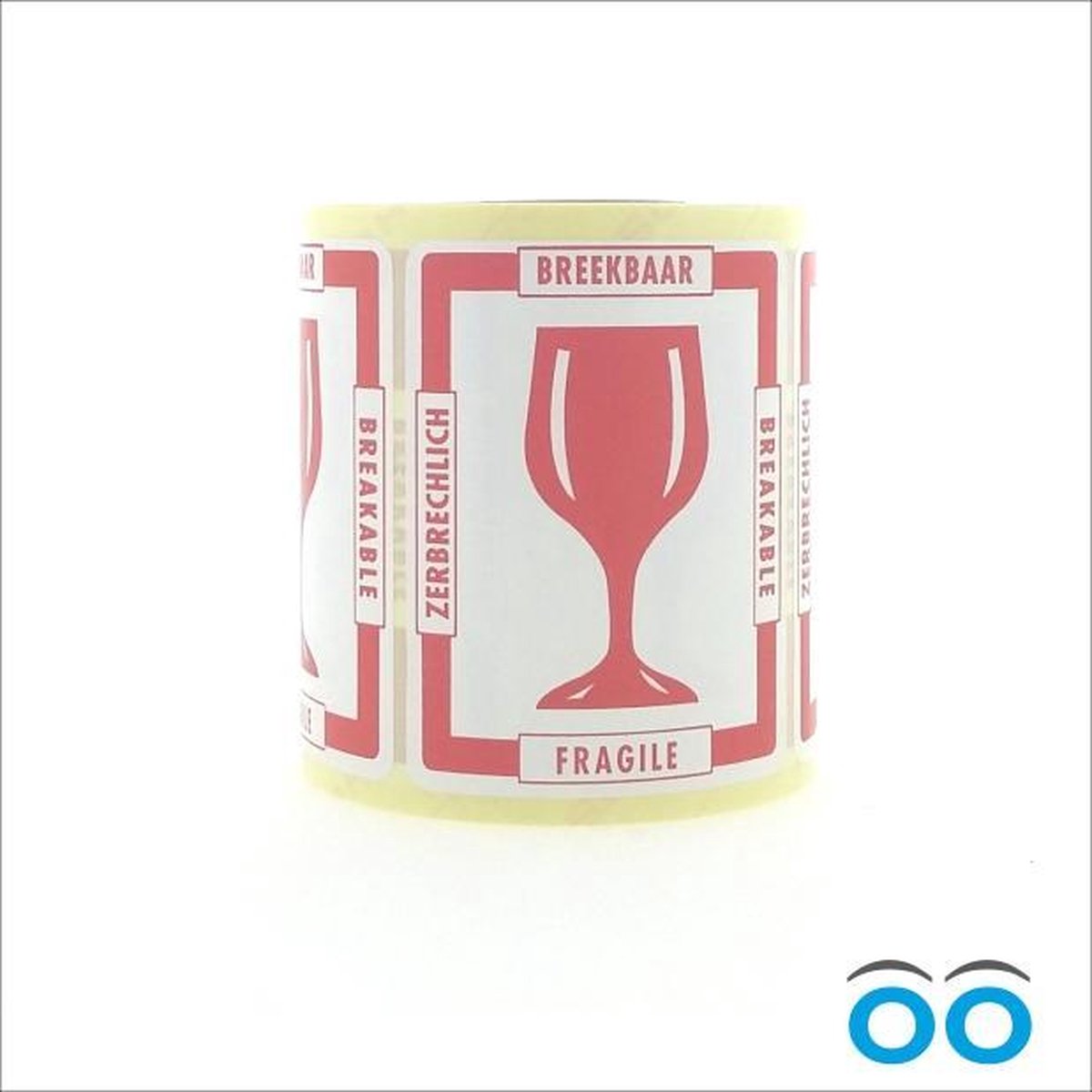 Verhuisstickers - Verzendetiketten - Breekbaar - 500 Stickers per Rol - 110mm x 80mm