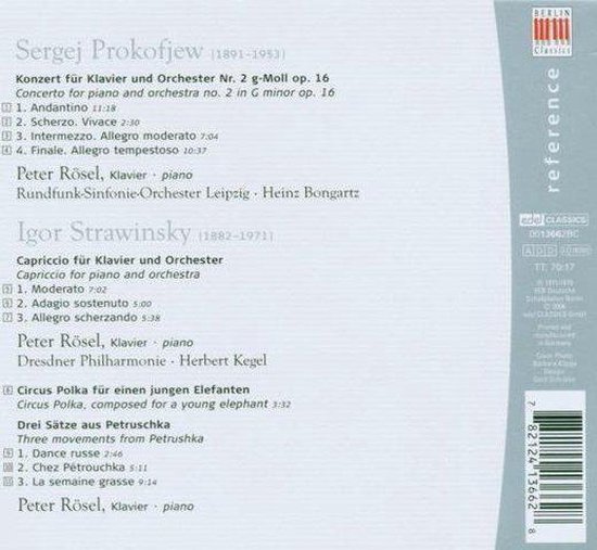 Prokofiev, Stravinsky: Works for Piano & Orchestra