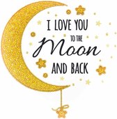 MiniArt Crafts Love You To The Moon And Back. 25 x 25 cm.