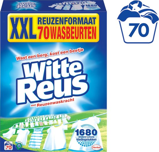 Witte Reus Waspoeder - Kwartaalverpakking - 70 wasbeurten