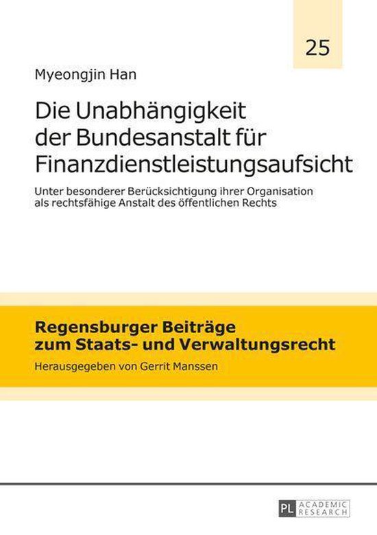 Regensburger Beitraege zum Staats- und Verwaltungsrecht 25 - ... - cover