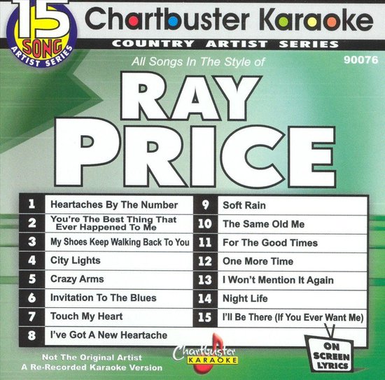 Karaoke Ray Price 1, Karaoke CD (album) Muziek