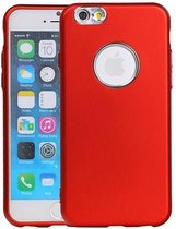Design TPU Hoesje - Hoesje Geschikt voor iPhone 6 / 6s Rood