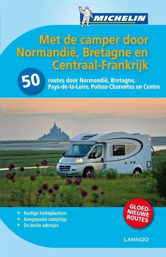 Cover van het boek 'MICHELIN Outdoor: Met de camper door Normandië & Bretagne en Centraal Frankrijk'
