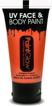 PaintGlow - UV Face & Body paint - Blacklight verf - Festival make up - 50 ml - Oranje