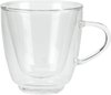 Cosy & Trendy Isolate Beker - Glas - 16 cl - Ø 8.5 cm x 9 cm - Koffie - Set-2 - Dubbelwandig