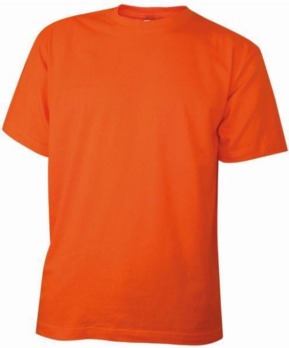 Benza T-shirt - EK/WK Voetbal oranje T-shirt met ronde hals (maat S)