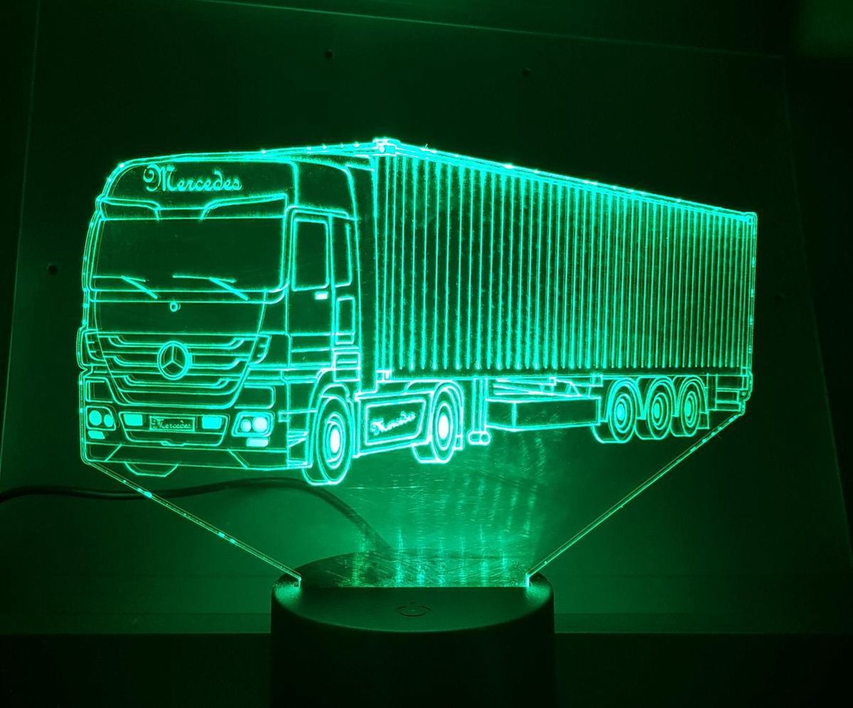 Lampe 3D Camion Mercedes