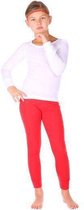 Thermo4sports - thermokleding - thermoset wit - rood maat 128