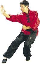 Rood Zwart Kung Fu pak - Kleur: Rood-Zwart, 3 - 160