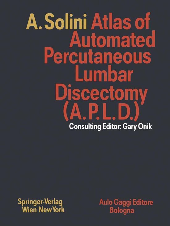 Medicine (R0) - Atlas of Automated Percutaneous Lumbar Disce ... - cover