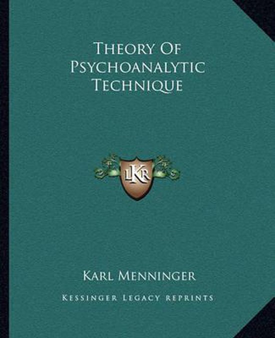 Theory of Psychoanalytic Technique - cover
