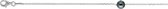 Silver Lining armband - zilver - gerodineerd - Swarovski parel - donkergrijs - 16 + 3 cm