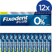 Fixodent Plus 0% - Voordeelverpakking 12 Stuks - Kleefpasta