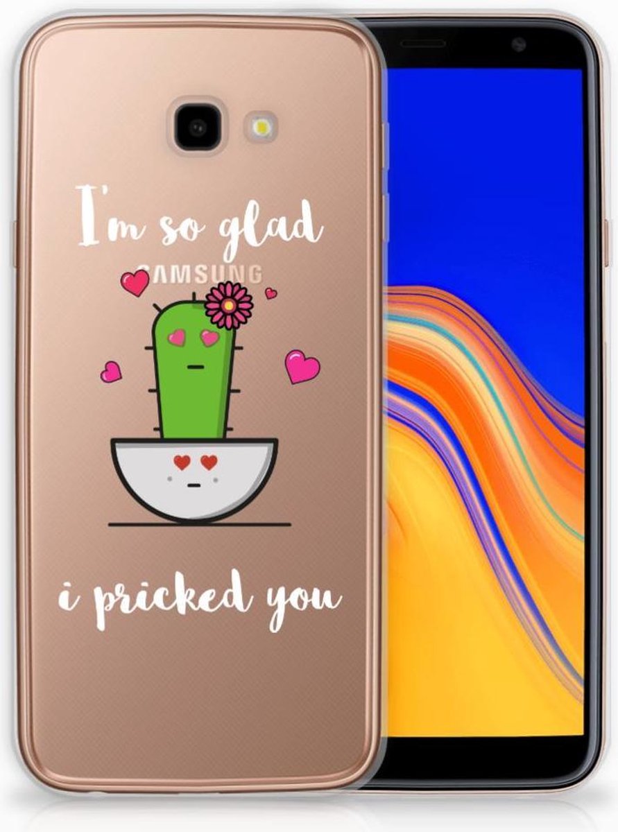 Samsung Galaxy J4 Plus (2018) Telefoonhoesje met Naam Cactus Glad
