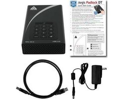 Apricorn Aegis Padlock DT FIPS USB3.0 6TB externe harde schijf 6000 GB Zwart