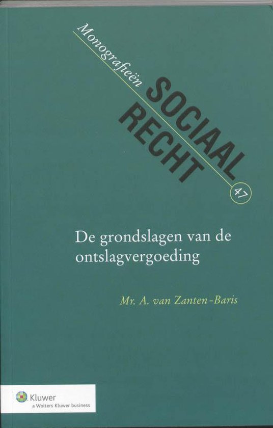 De grondslagen van de ontslagvergoeding - cover