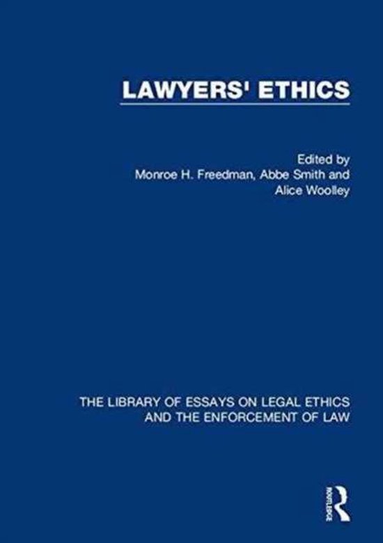 Lawyers' Ethics 9781472448644 Monroe H. Freedman Boeken bol
