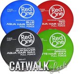 Red One Haarwax Mix – 4 Potten - rood / blauw / zwart / groen