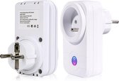 Douxe Smart Wifi Stopcontact Voor België| Smart Plug | Slimme Stekker Voor Android / iOS | Werkt met Google Home (Google Assistant)