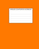 Unruled Composition Notebook