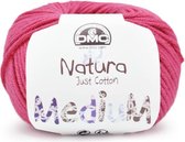 DMC Natura Medium 444 Fuchsia. PAK MET 10 BOLLEN a 50 GRAM. KL.NUM. 10.