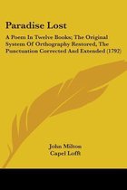 Livre 'Paradise Lost' par John Milton et Capel Lofft, avec une plume sur fond jaune.