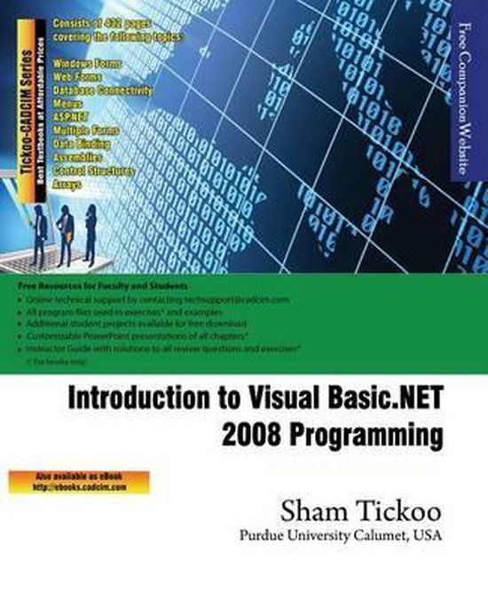 Introduction to Visual Basic.NET 2008 Programming | 9781942689300 ...