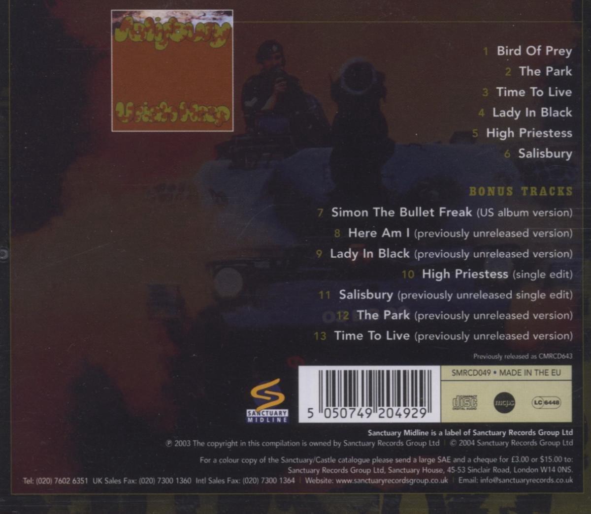 Salisbury, Uriah Heep CD (album) Muziek