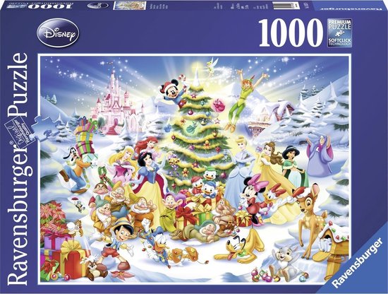 Geneigd zijn Plasticiteit Scenario Ravensburger puzzel Kerstmis met Disney - Legpuzzel - 1000 stukjes | bol.com
