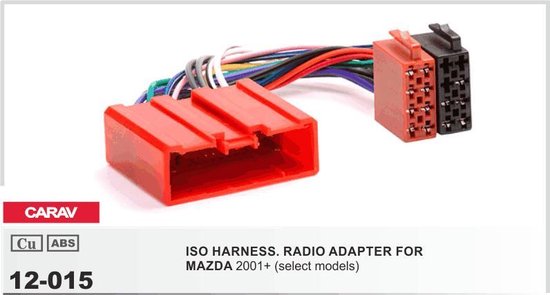 auto radio aansluitkabel / verloopkabel geschikt voor MAZDA 2001+ (select models) Audiovolt 12-015 - Merkloos