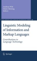 Text, Speech and Language Technology 40 - Linguistic Modeling of Information and Markup Languages