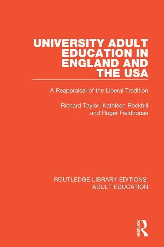 Routledge Library Editions: Adult Education - University Adu ... - cover