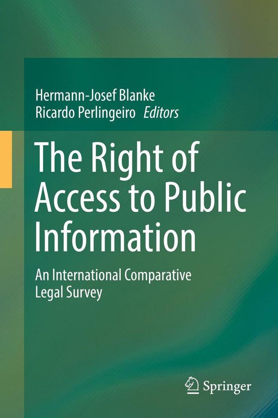 The Right of Access to Public Information - cover