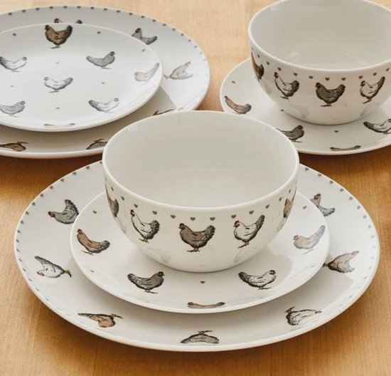 Bol Com Cooksmart Serviesset 12 Delig Farmers Kitchen