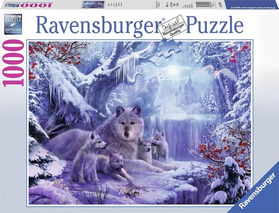 Ravensburger puzzel Wolven in de Winter - Legpuzzel - 1000 stukjes | bol.com