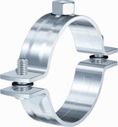 FLAM tweedelige beugel BSF, staal, blank, uitw buisdiam 41.5 - 47mm
