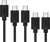 Aukey Micro USB kabel - 5 pack - Zwart