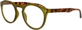 Icon Eyewear RCJ352 Nemo Leesbril +1.00 - Kaki front, tortoise poten